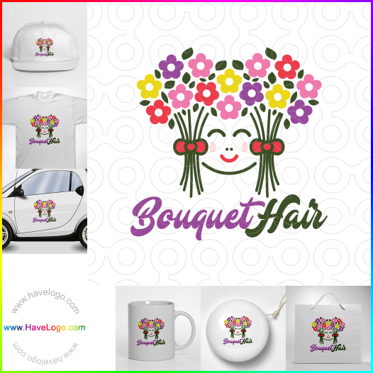 Acheter un logo de Bouquet de cheveux - 65356