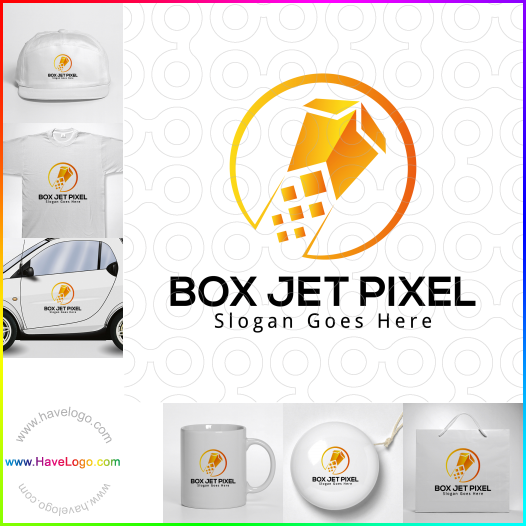 Acquista il logo dello Box Jet Pixel 63865