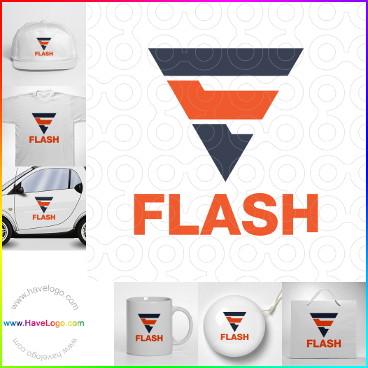 Compra un diseño de logo de Flash 66400