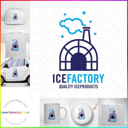 Compra un diseño de logo de Fábrica de hielo 61114