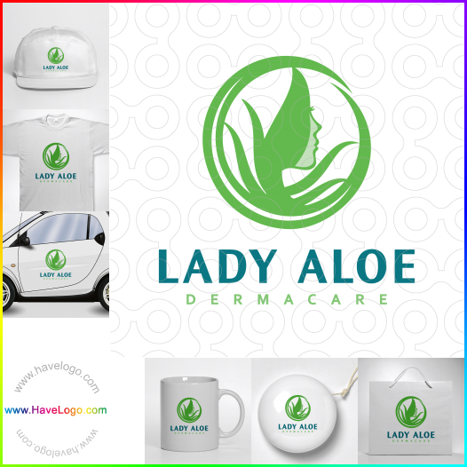 Compra un diseño de logo de Lady Aloe Dermacare 63014