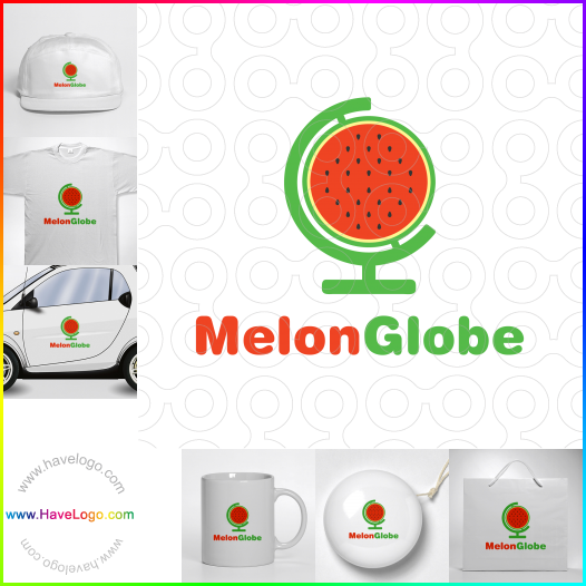 Compra un diseño de logo de Melon Globe 64973