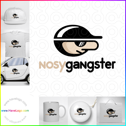 Compra un diseño de logo de Nosy Gangster 66966