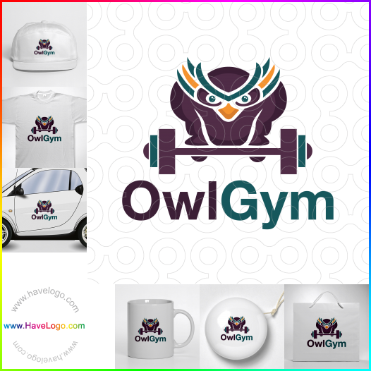 Koop een Uil Gym logo - ID:63739