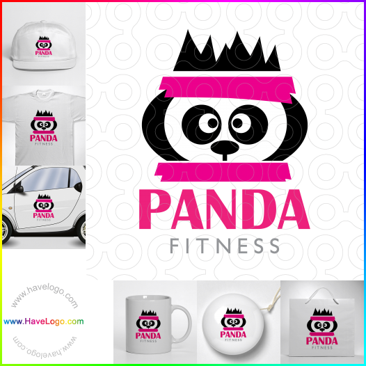 Compra un diseño de logo de Panda Fitness 66058