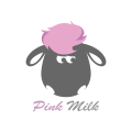 logo Latte rosa