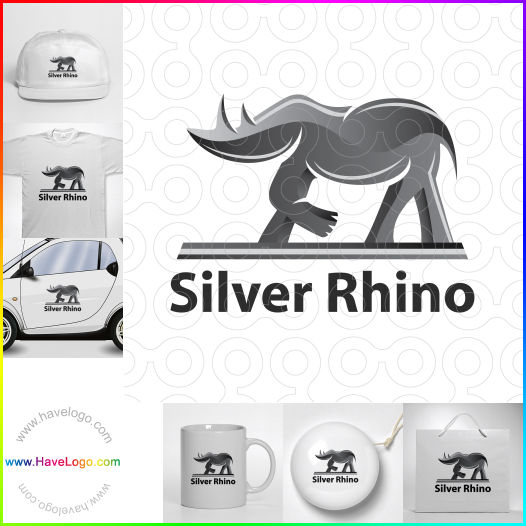 Koop een Zilveren neushoorn logo - ID:63087