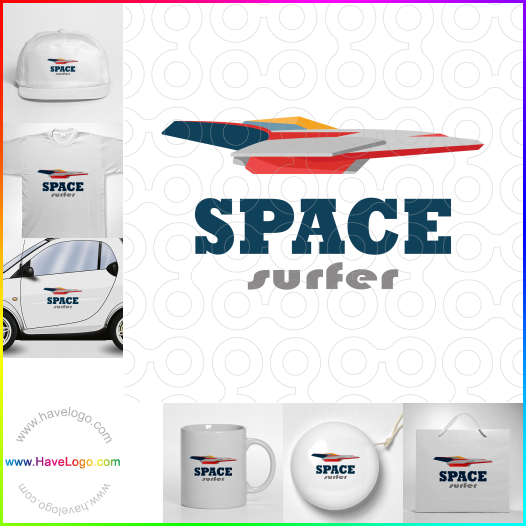 Compra un diseño de logo de Space Surfer 63806