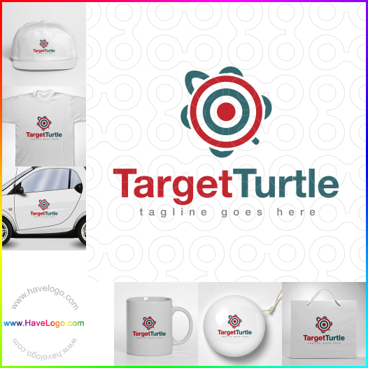 Compra un diseño de logo de Target Turtle 64233