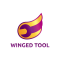 Gevleugelde tool logo