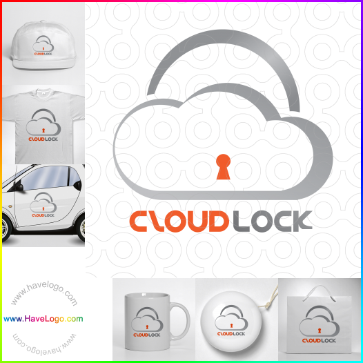 Compra un diseño de logo de aplicación de la nube 28254