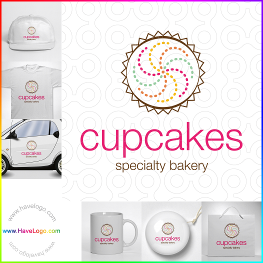 Acquista il logo dello negozio di cupcake 4543