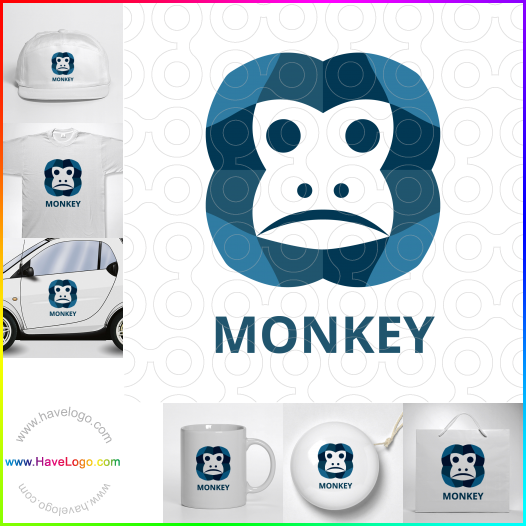 Compra un diseño de logo de gorila 50830
