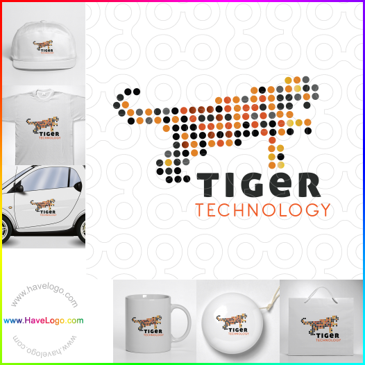 Compra un diseño de logo de tigre 36376