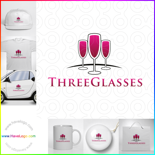 Koop een wijnglas logo - ID:33775