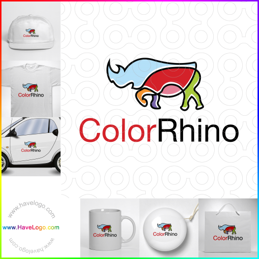 Koop een Kleur Rhino logo - ID:63531