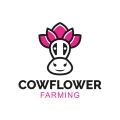 Logo Cow Flower