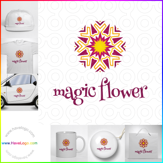 Compra un diseño de logo de Magic Flower 66066