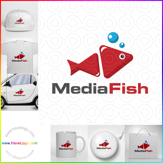 Compra un diseño de logo de Media Fish 66892