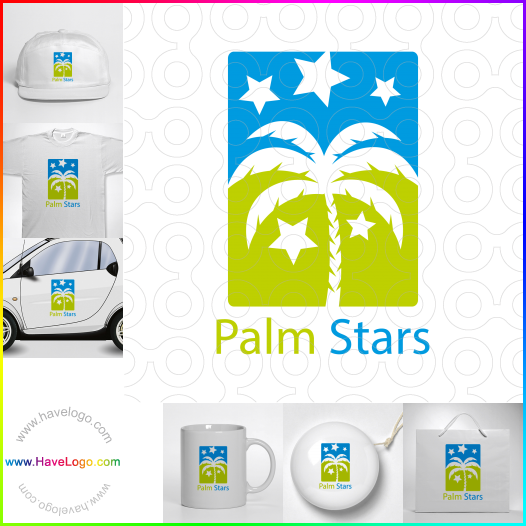 Compra un diseño de logo de Palm Stars 60434