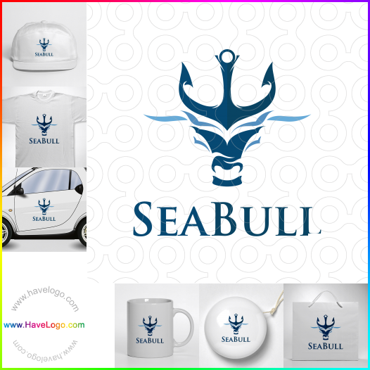 Compra un diseño de logo de Sea Bull 63308