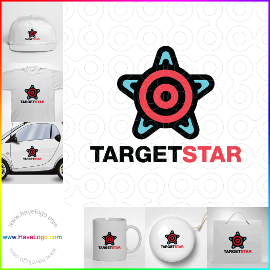 Compra un diseño de logo de Target Star 66414