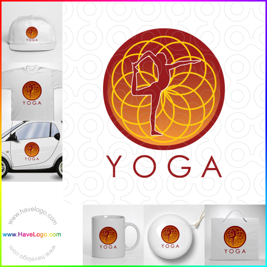 Compra un diseño de logo de yoga 64943