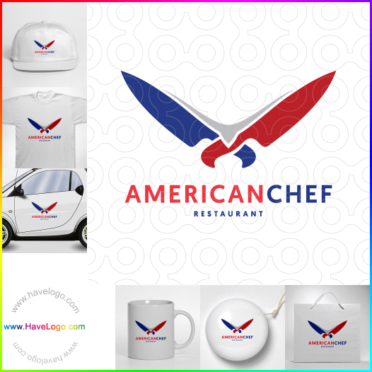 Acquista il logo dello Chef americano 60469