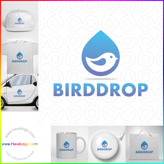 Compra un diseño de logo de Bird Drop 61542
