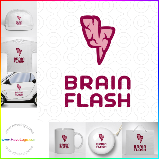 Compra un diseño de logo de Brain Flash 65552
