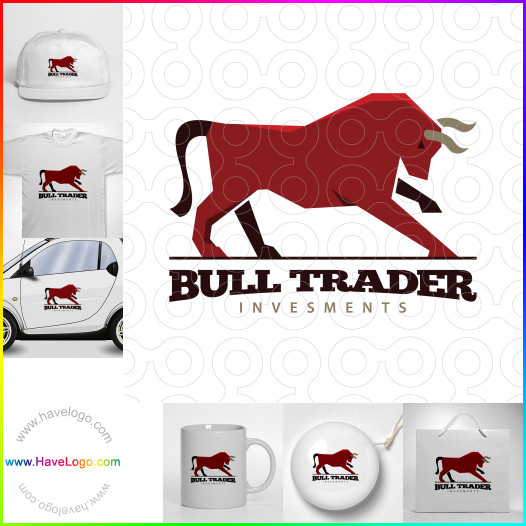Compra un diseño de logo de Bull Trader Investments 61381