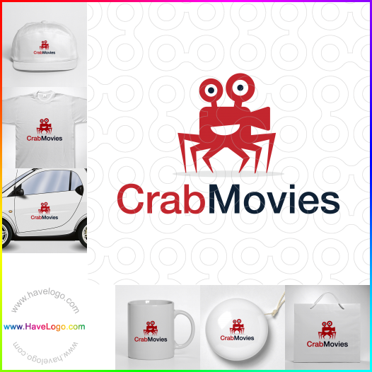 Compra un diseño de logo de Crab Movies 63553