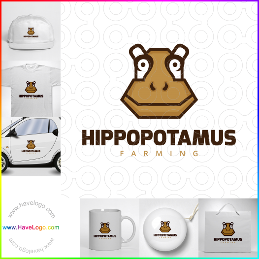 Compra un diseño de logo de Hippopotamus 60052