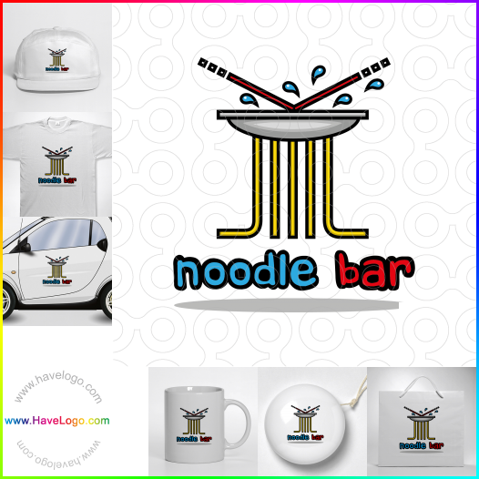 Koop een Noodle Bar Logo logo - ID:66731