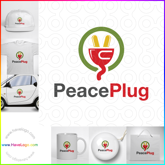 Compra un diseño de logo de Peace Plug 63738