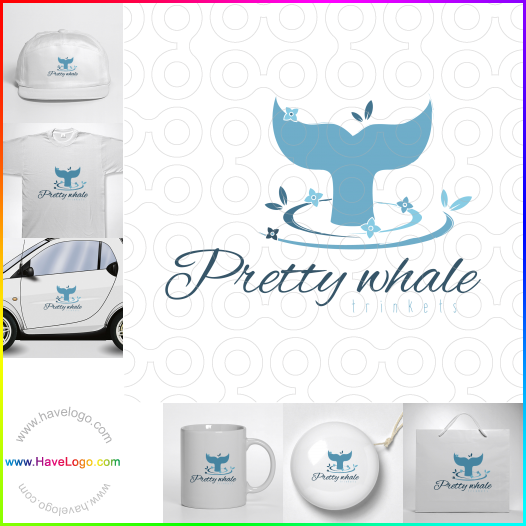 Compra un diseño de logo de Bonita ballena 63910