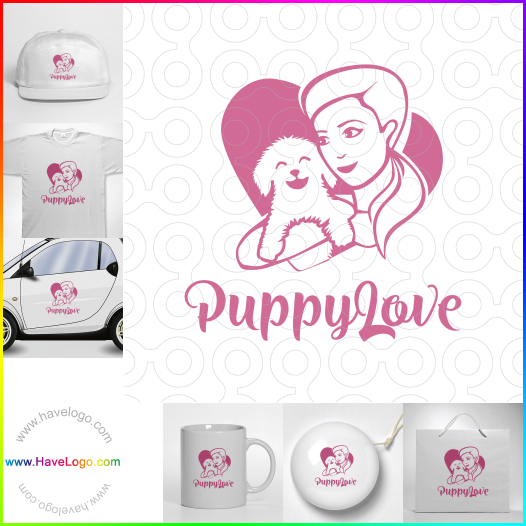 Compra un diseño de logo de Puppy Love 61371