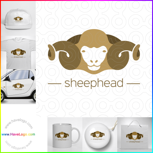Compra un diseño de logo de Sheep Head 64031