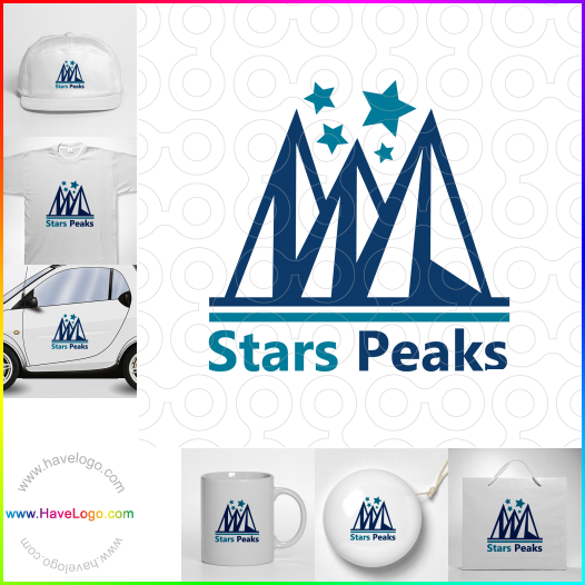 Compra un diseño de logo de Stars Peaks 60412