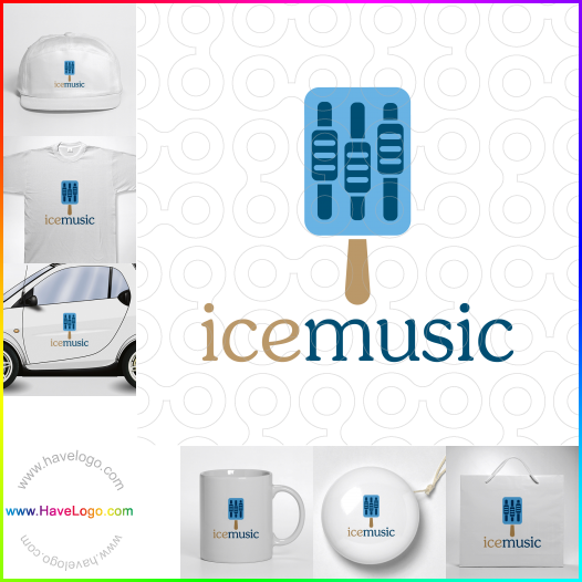 Compra un diseño de logo de música de hielo 65671