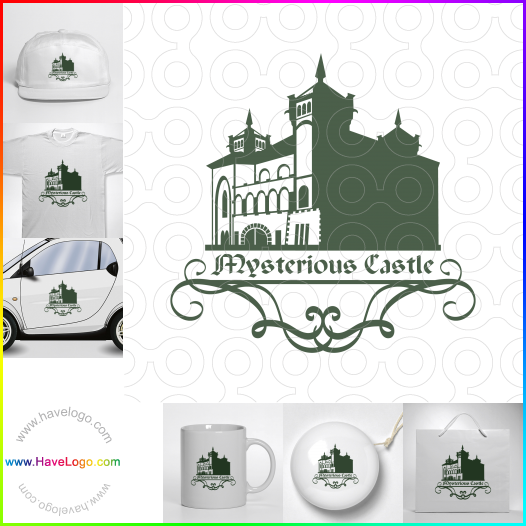 Compra un diseño de logo de Castillo misterioso 66682