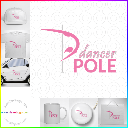 Compra un diseño de logo de pole dancing club 49439