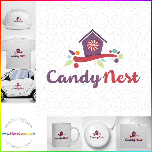Compra un diseño de logo de Candy Nest 63763