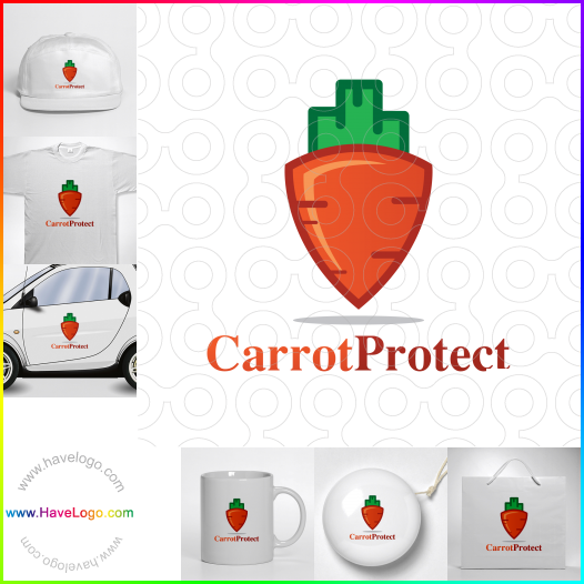 Compra un diseño de logo de Protección de zanahoria 63612