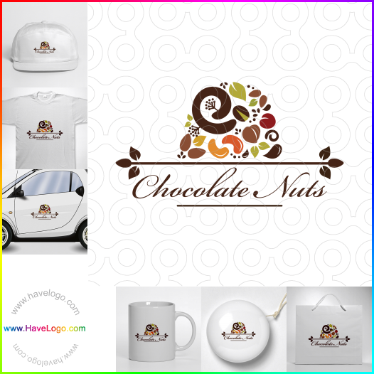 Compra un diseño de logo de Chocolate Nuts 63816