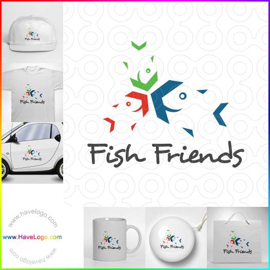Compra un diseño de logo de Fish Friends 61950