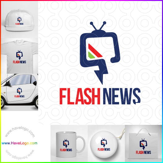Compra un diseño de logo de Flash News 66547