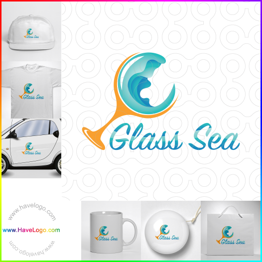 Compra un diseño de logo de Glass sea 65154