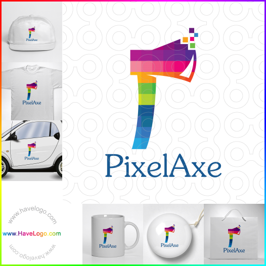 Koop een Pixel Ax logo - ID:63541