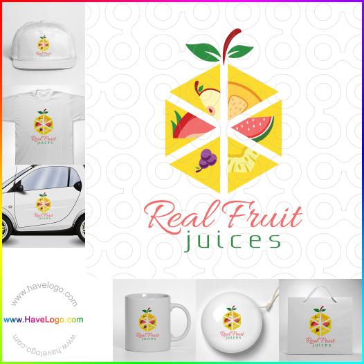 Compra un diseño de logo de Real Fruit Juices 62707